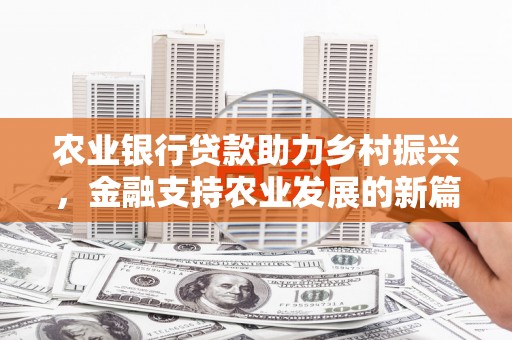 巴东农业银行贷款助力乡村振兴，金融支持农业发展的新篇章